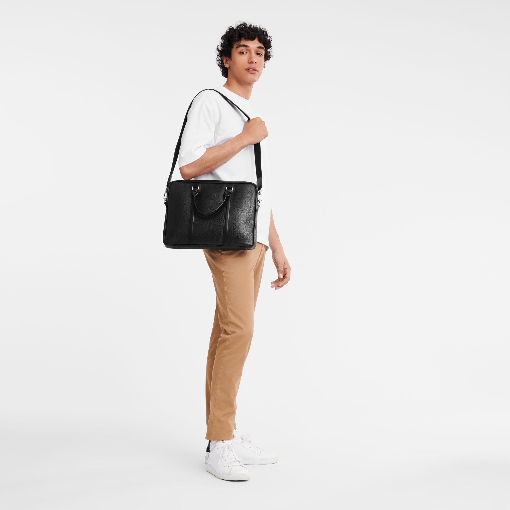 ロン-ロン Siyah Le Foulonne Evrak Çantası XS | Longchamp Türkiye Online