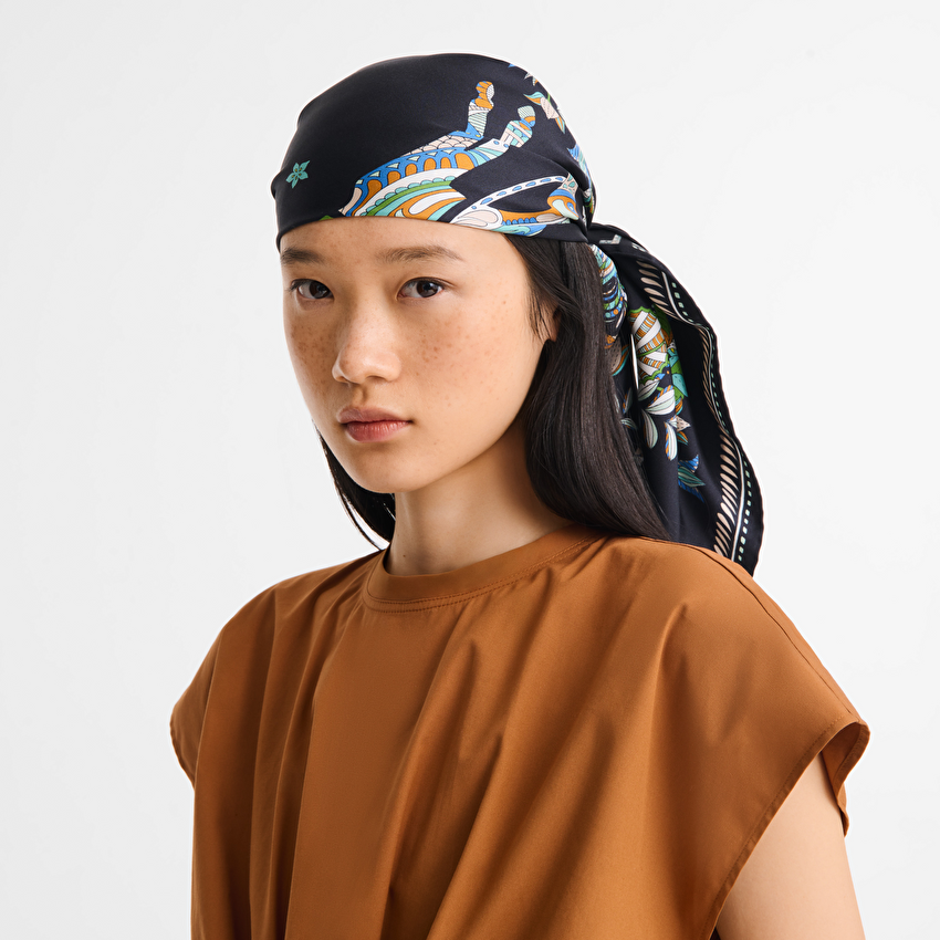 Picture of Foret Longchamp İpek şal 90